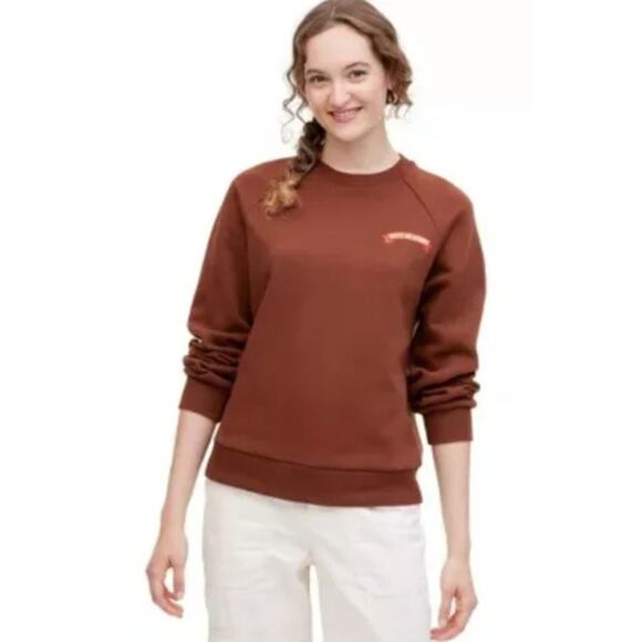 The Cuddle Collab Women's "Best In Show" Crewneck Sweatshirt Brown Size XS - Picture 1 of 6